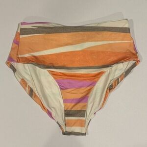 Prana Womens Sun Shade Waves Bikini Bottom S Summer Beach Vacation Swimsuit Pool